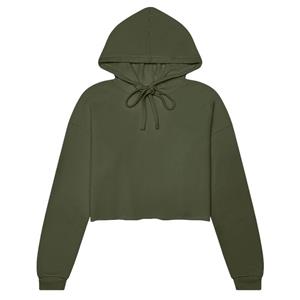 Bella + Canvas Dames fleece crop hoodie