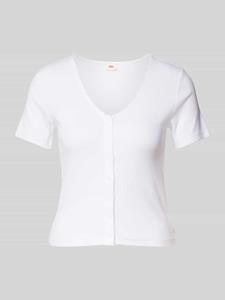 Levi's Kort T-shirt met V-hals