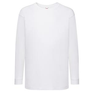 Fruit of the Loom Kinder/kids valueweight t-shirt met lange mouwen