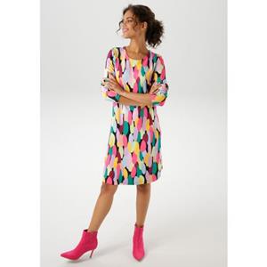 Aniston CASUAL Jerseyjurk met kleurrijke, grafische print - nieuwe collectie
