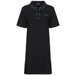 Korte Jurk Karl Lagerfeld BOUCLE MIX POLO DRESS
