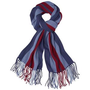 Atlas For Men Gestreepte gebreide sjaal