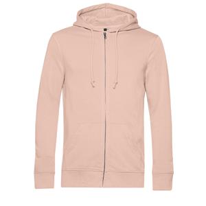 B and C Unisex inspire organic full zip hoodie voor volwassenen