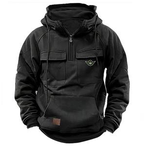 GRK 2023 Nieuwe heren herfst hoodies sweatshirts casual hoodie jas voor heren winterjassen S zwart