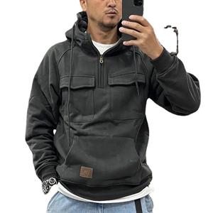 NB Fashion Heren herfsthoodies sweatshirts casual capuchon voor heren winterjassen S donkergrijze kleur