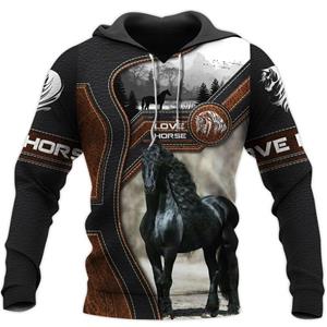 Factory Outlet Clothing Mode Heren Animal hoodies 3D gedrukt Liefde Paard Sweatshirt Hoodie Harajuku Herfst Streetwear Unisex Casual Trainingspak XXXXXL