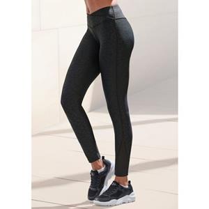 active by Lascana Functionele legging Sportleggings met V-vormige tailleband in leeuwprint