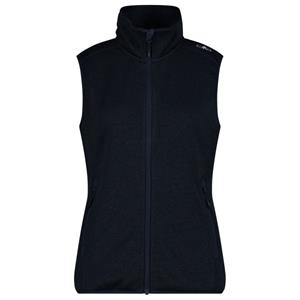 CMP - Women's Vest Jacquard Knitted - Fleecebodywarmer, zwart
