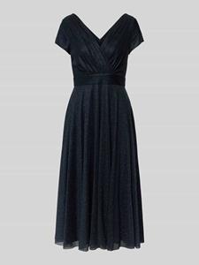 Vera Mont Midi-jurk met V-hals en tailleband