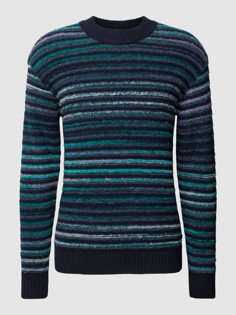 Boss Orange Gebreide pullover met streepmotief