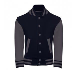 SG Childrens/kids ringspun cotton varsity jacket