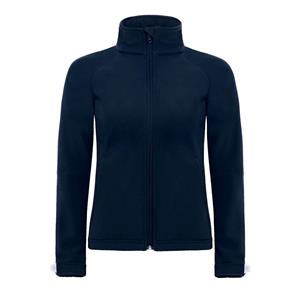 B and C B&c womens hooded premium softshell jacket (winddicht, waterdicht & ademend)