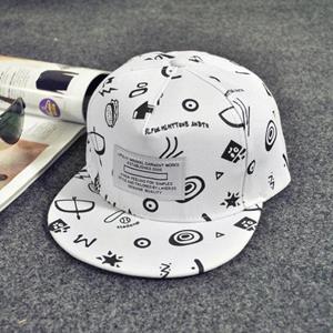 Papij Ramidos Fashion Borduur Snapback Jongen Hiphop Hoed Verstelbare Baseball Cap Unisex One Size wit