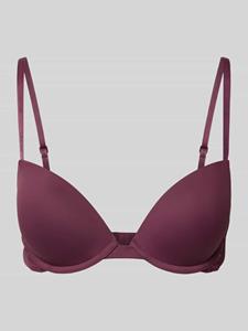 Calvin Klein Push-up-bh PUSH UP PLUNGE met logo-print op de bandjes