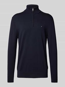 Tommy Hilfiger Regular fit gebreide pullover met opstaande kraag