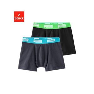 Puma Basic Boxershort 4-Pack KIDS Zwart/Grijs - 