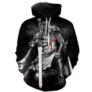 Xiao Xiang Heren Sweatshirt 3D Tempeliers Ridder Groep Print Hoodies Heren/Vrouwen Sweatshirt Hoody Buitenkleding Hoge Kwaliteit Heren Capuchon Mannelijke Truien 3XL