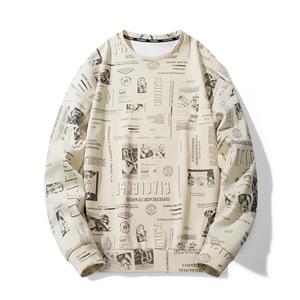 GRK Sweater met print Heren Grote maten trui Heren herfst- en wintertrui met lange mouwen L