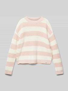 Calvin Klein Jeans Oversized gebreide pullover met geribde ronde hals