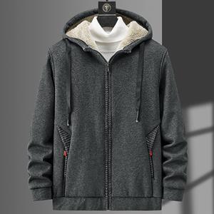 EG76LD Winter ritszakken heren warme jas dikke fleece thermische jas heren windjack casual jassen plus size 6XL 7XL 8XL 6XL zwart