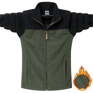 EG76LD Herfst Winter Tactische Fleece Jassen Mannen Casual Hoodies Sweatshirt Jassen Mannelijke Jacht Sport Bomberjack 2XL legergroene kleur