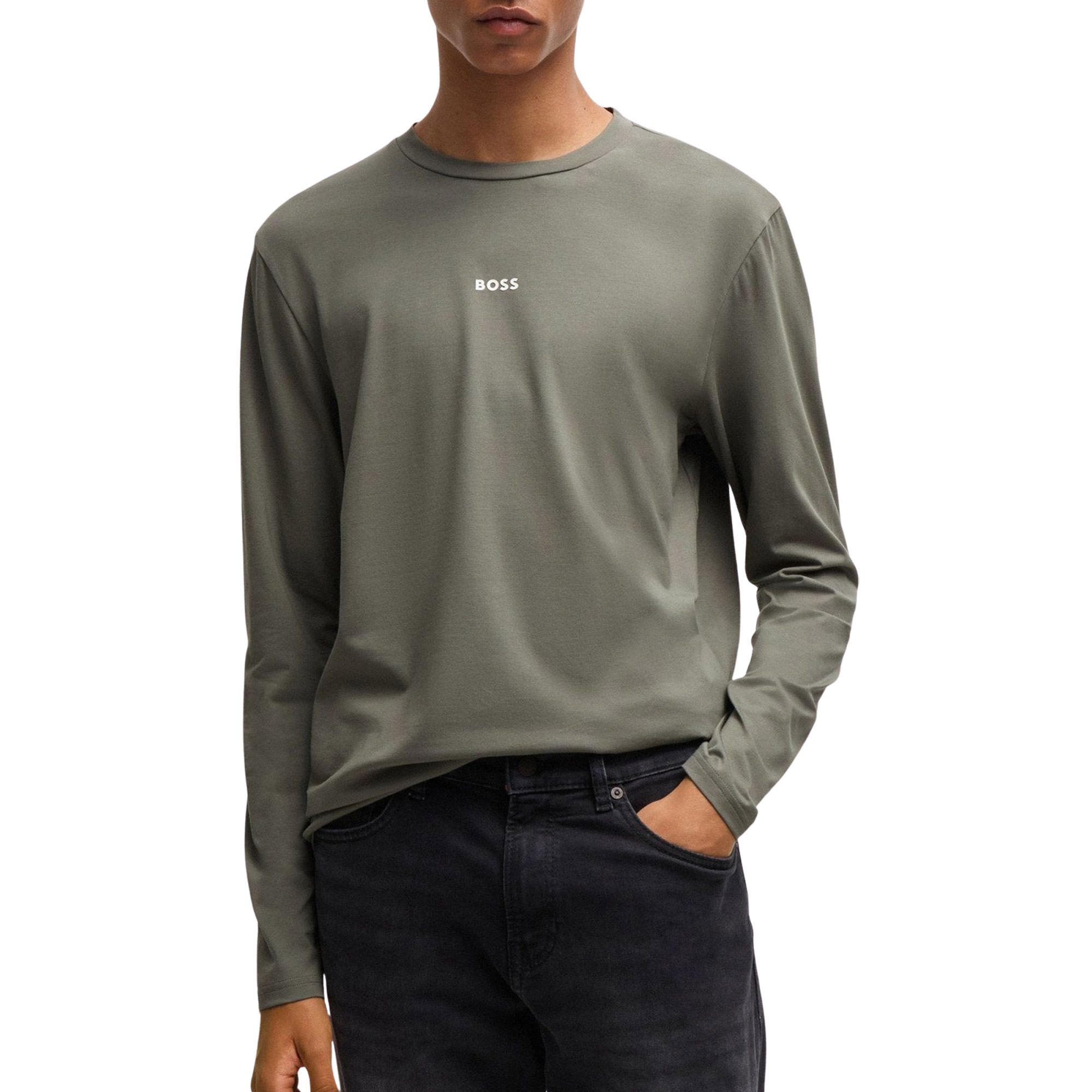 Boss Tcharkongsleeve Shirt Heren