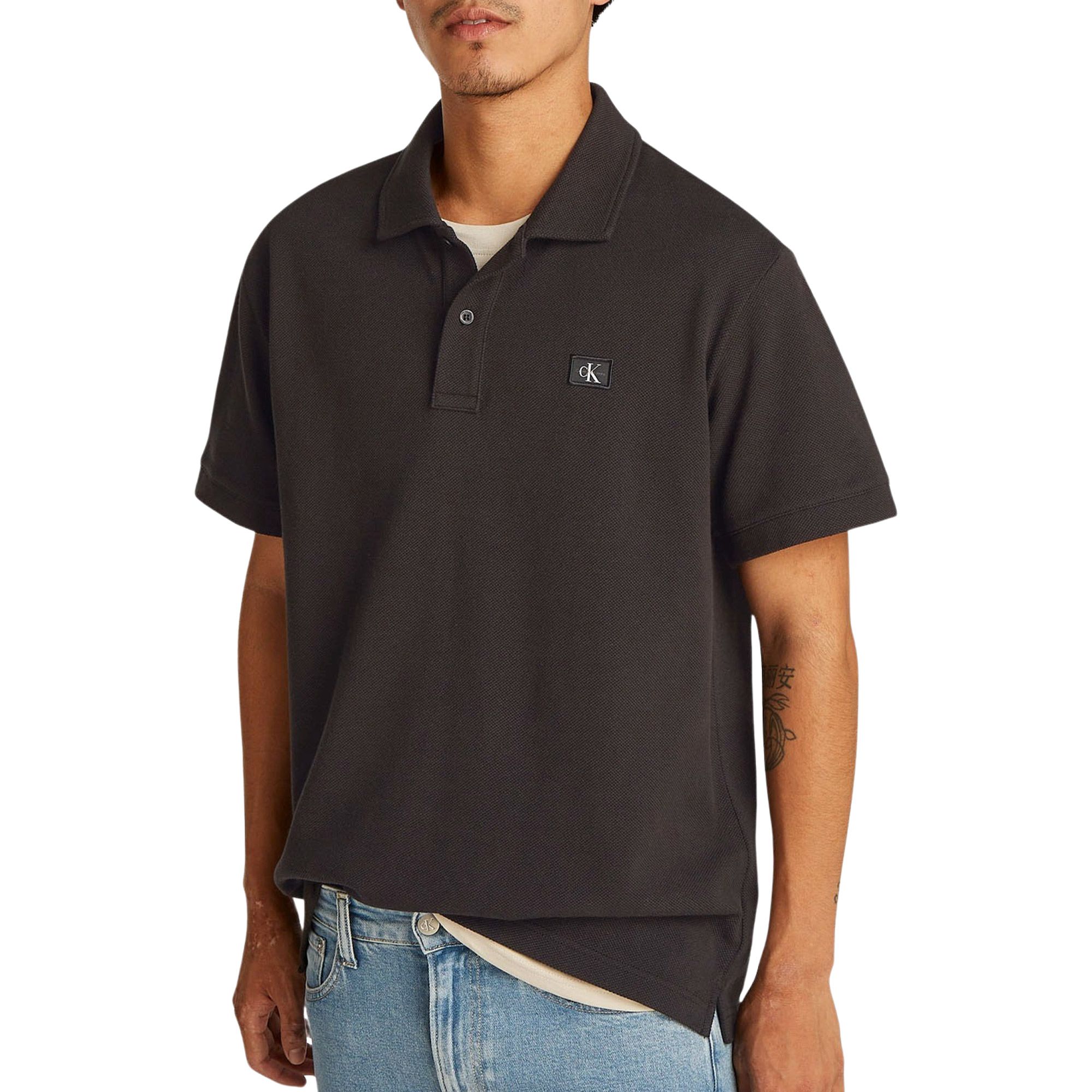 Calvin Klein Wovenabel Polo Heren