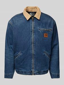 carharttwip Carhartt WIP - OG Detroit Worn Used Wash Blue/Dusty H Brown - Jacke - Blau - L - 100% Baumwolle,Denim