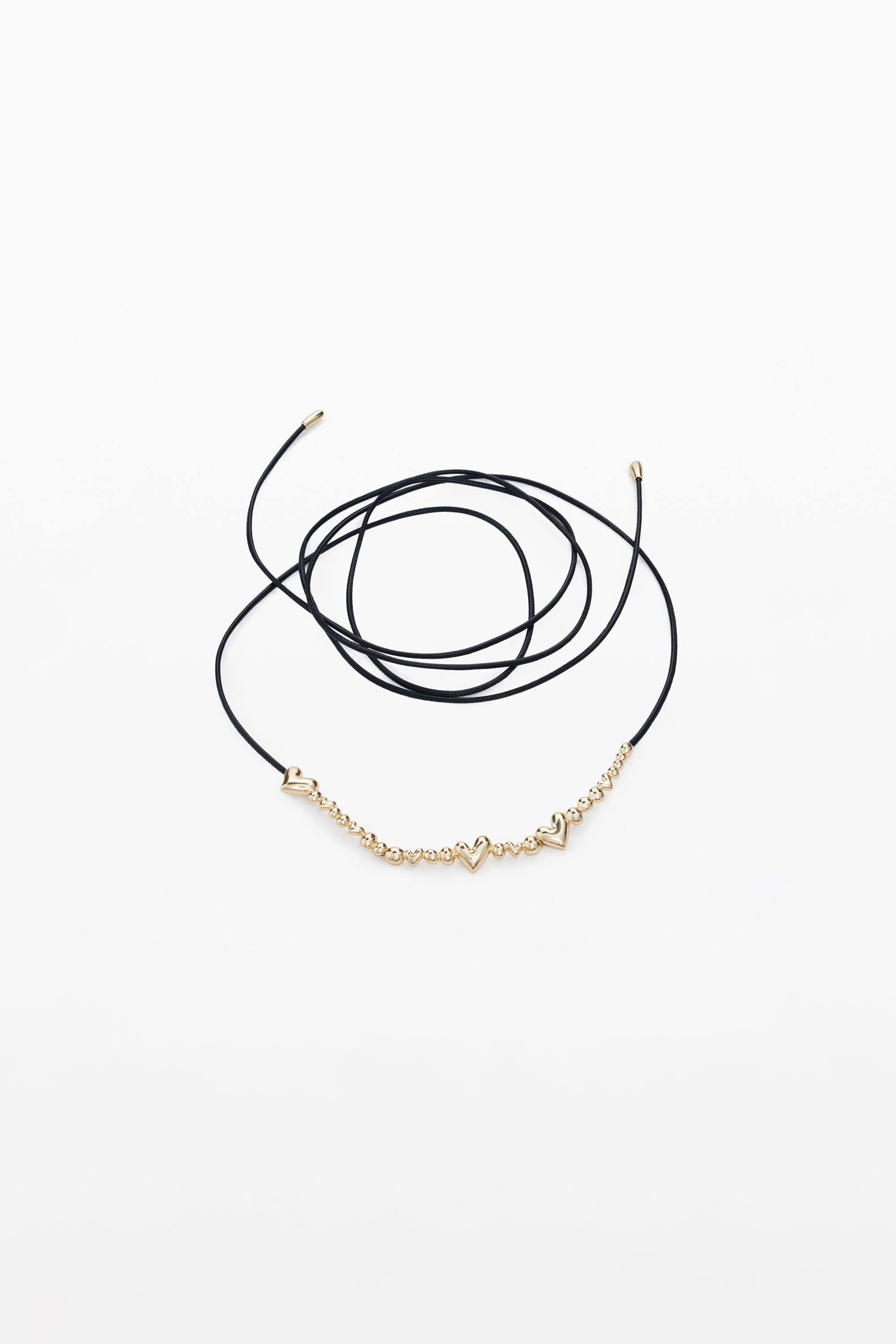 desigual Mini riem met hartjes Zalio - BLACK