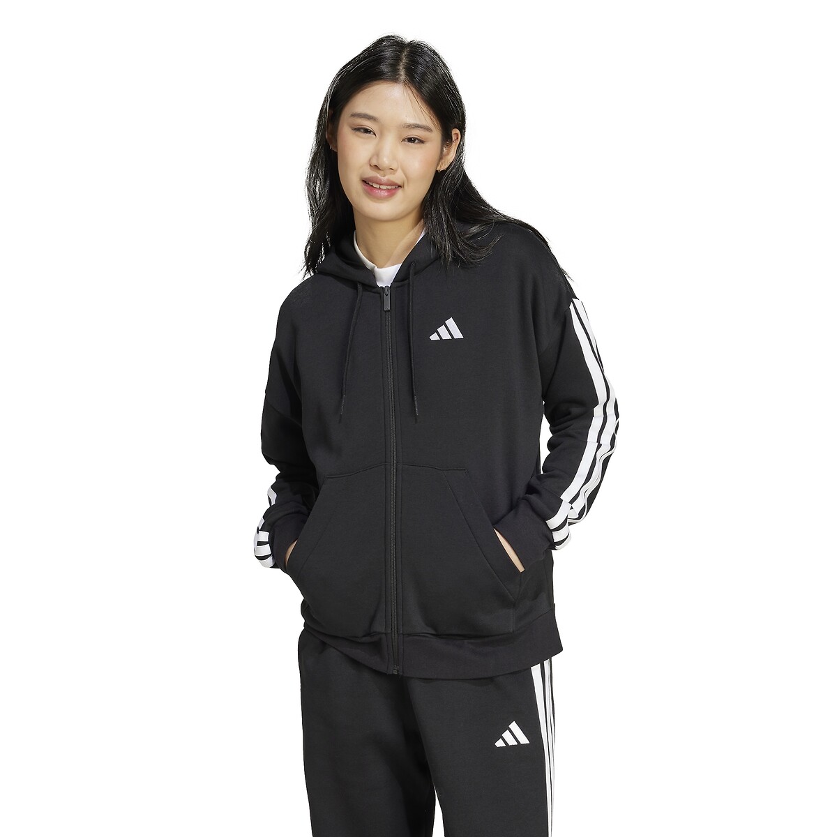 ADIDAS SPORTSWEAR Zip-up hoodie Essentials Linear