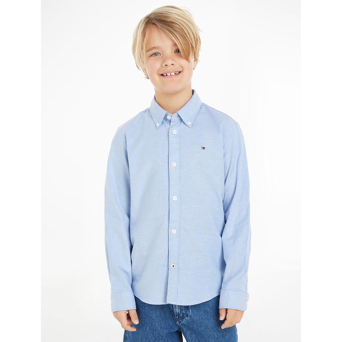 Tommy Hilfiger Teens Overhemd met labelstitching