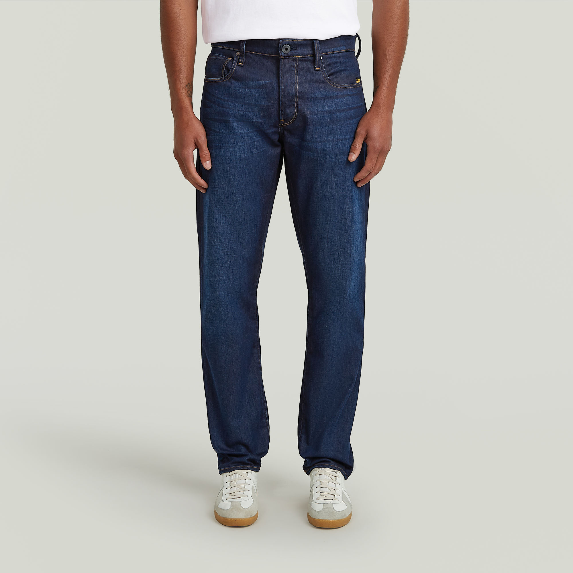 G-Star RAW 3301 Straight Jeans - Donkerblauw - Heren