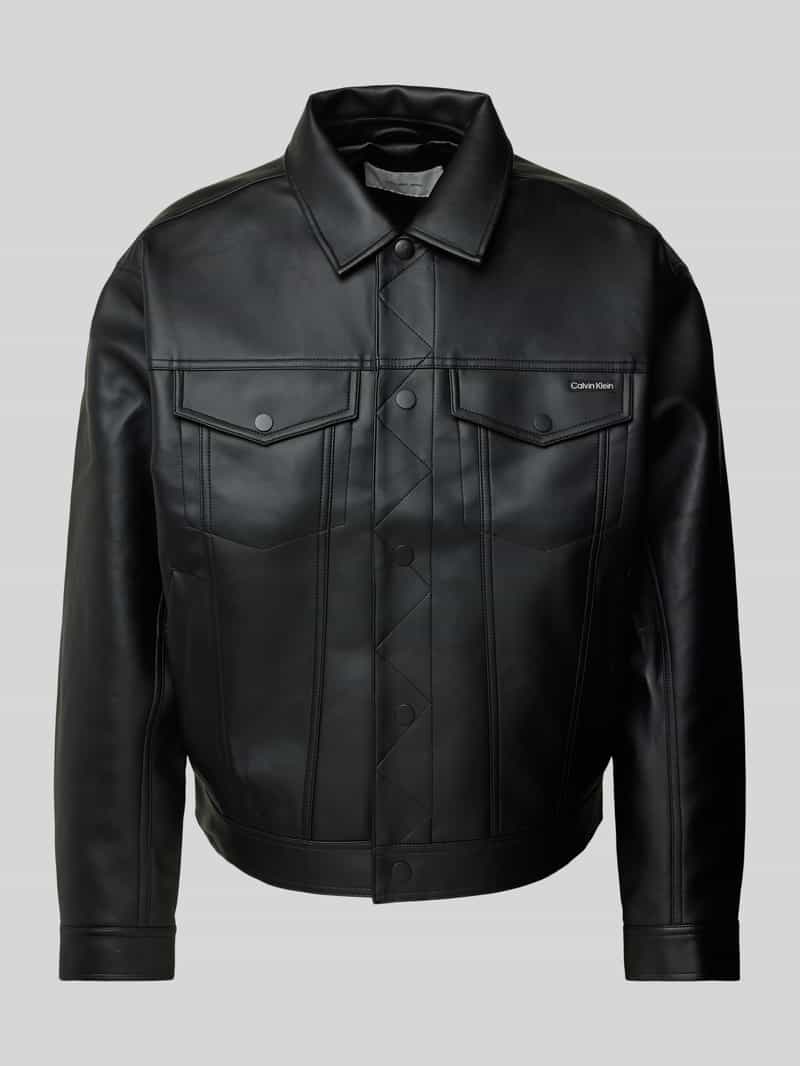 Calvin Klein Jeans Jas in leerlook