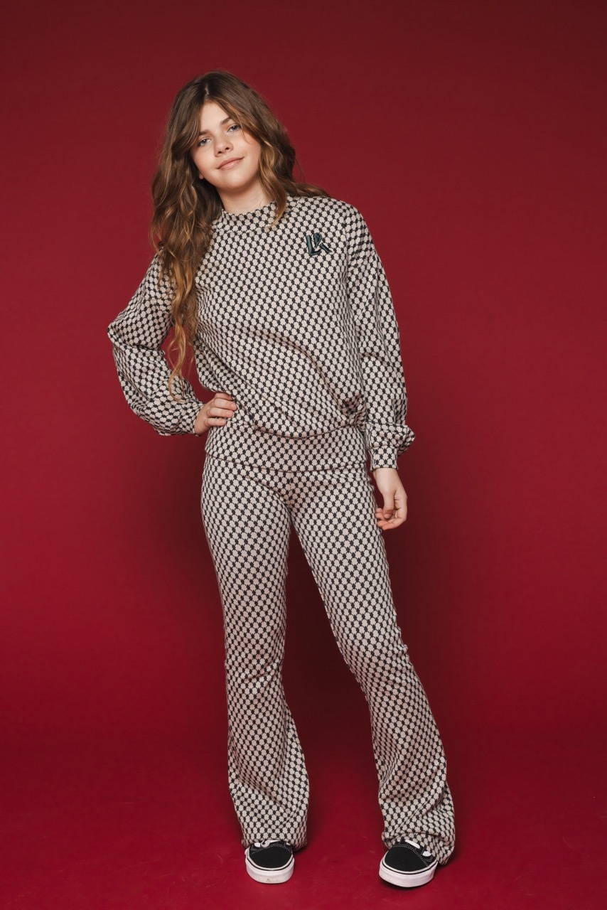 Looxs Revolution Jacquard sweater dessin voor meisjes in de kleur