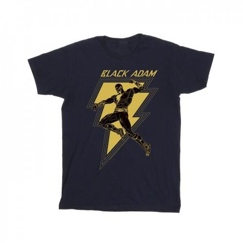 DC Comics jongens zwart Adam Golden Bolt borst T-shirt 3-4 Years wit