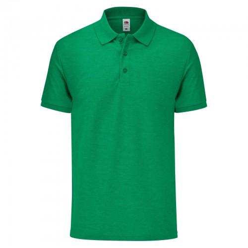 Fruit Of The Loom herenpoloshirt op maat XXL donkergroene kleur