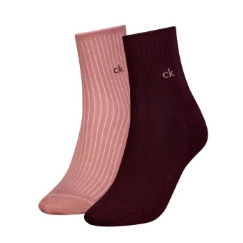 calvinkleinlegwear Calvin Klein 2 stuks Short Sock Roll Top