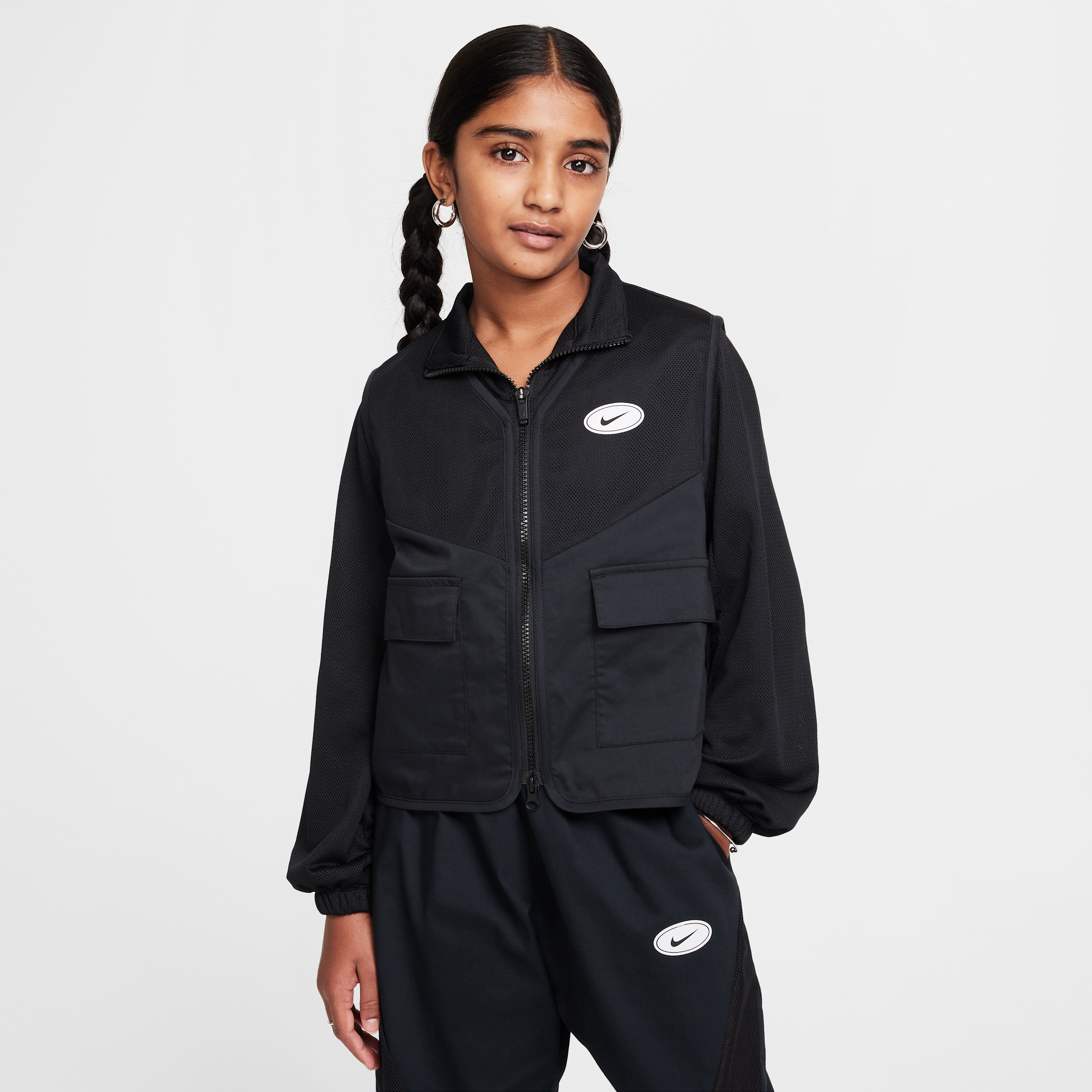 Nike Sportswear meisjesjack - Zwart