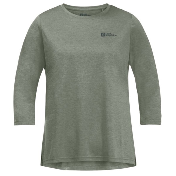 Jack Wolfskin - Women's Crosstrail 3/4 Tee - Longsleeve, olijfgroen