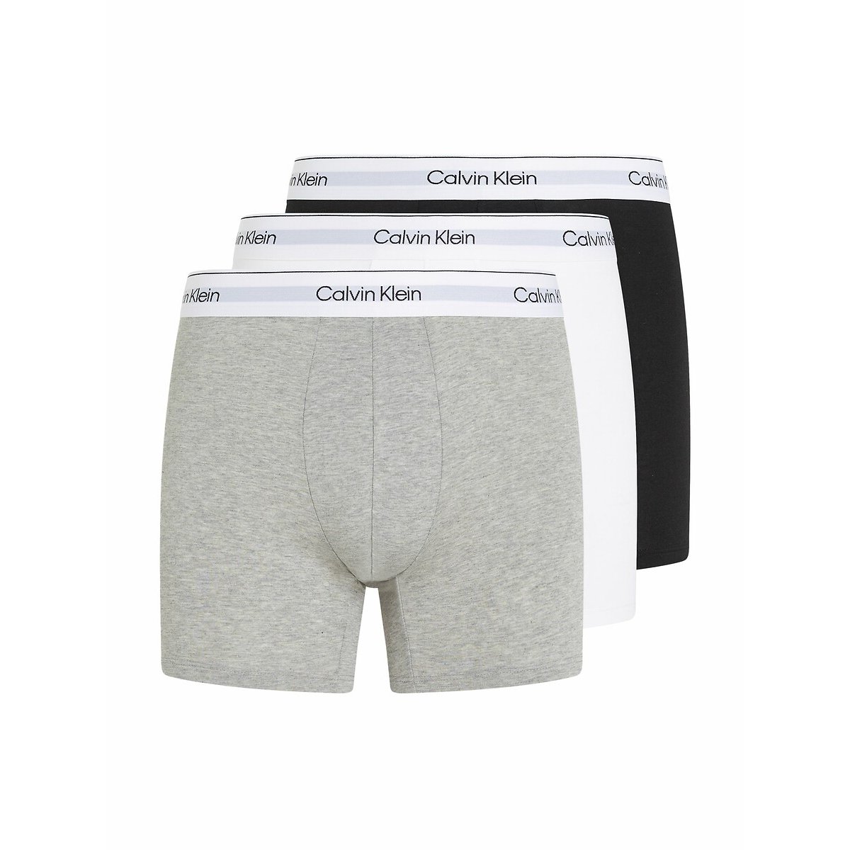CALVIN KLEIN UNDERWEAR Set van 3 lange boxershorts, modern cotton