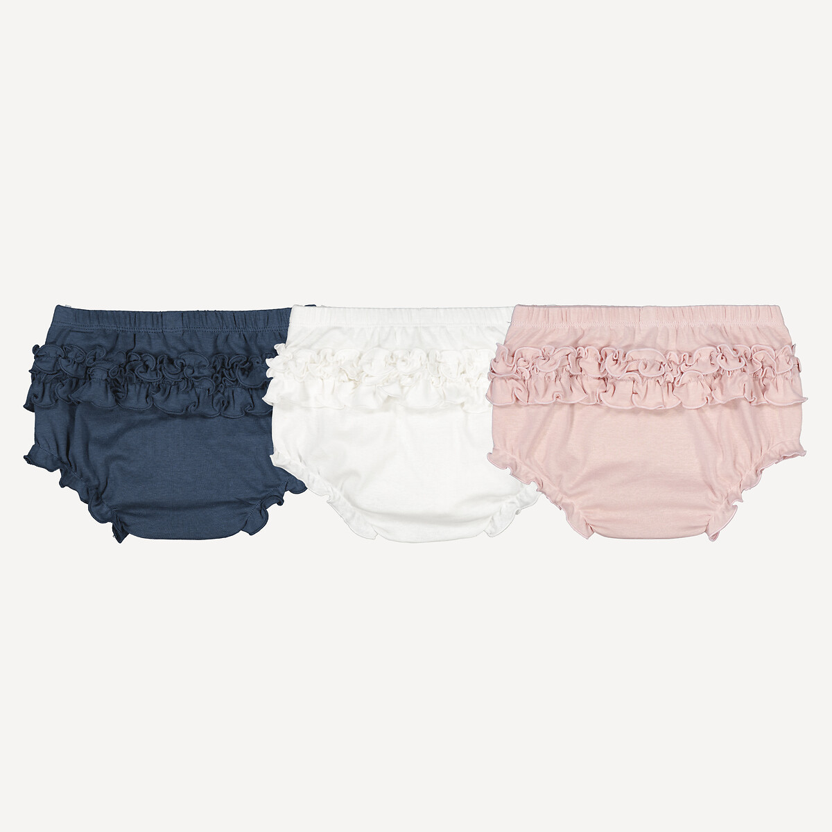 LA REDOUTE COLLECTIONS Set van 3 slips, volants achteraan