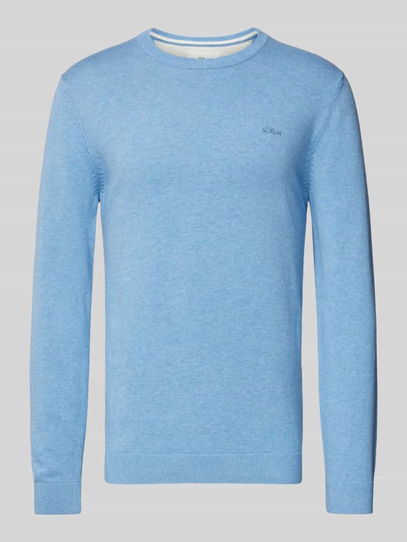S.Oliver RED LABEL Regular fit gebreide pullover van zuiver katoen