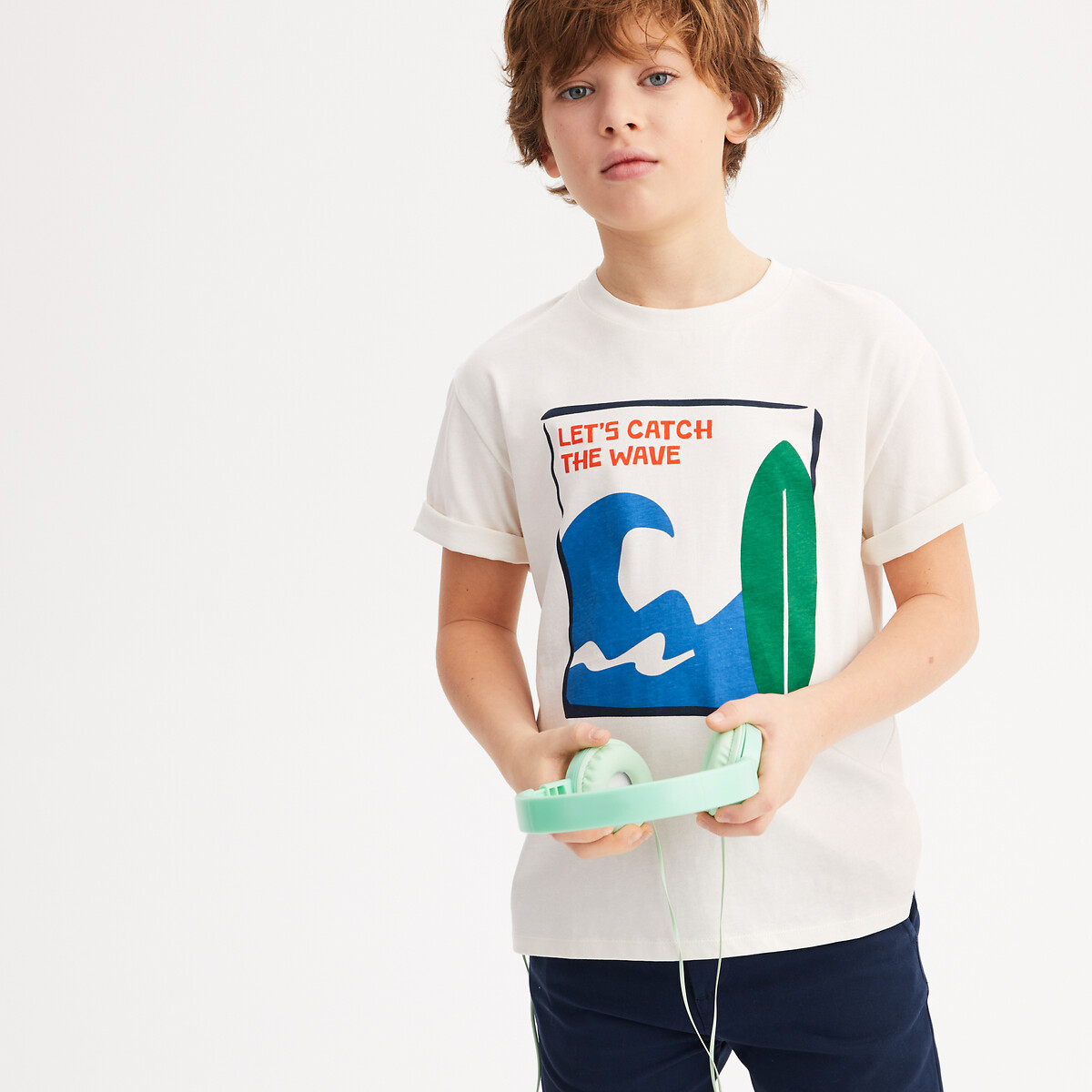 LA REDOUTE COLLECTIONS Bedrukt oversized T-shirt met korte mouwen