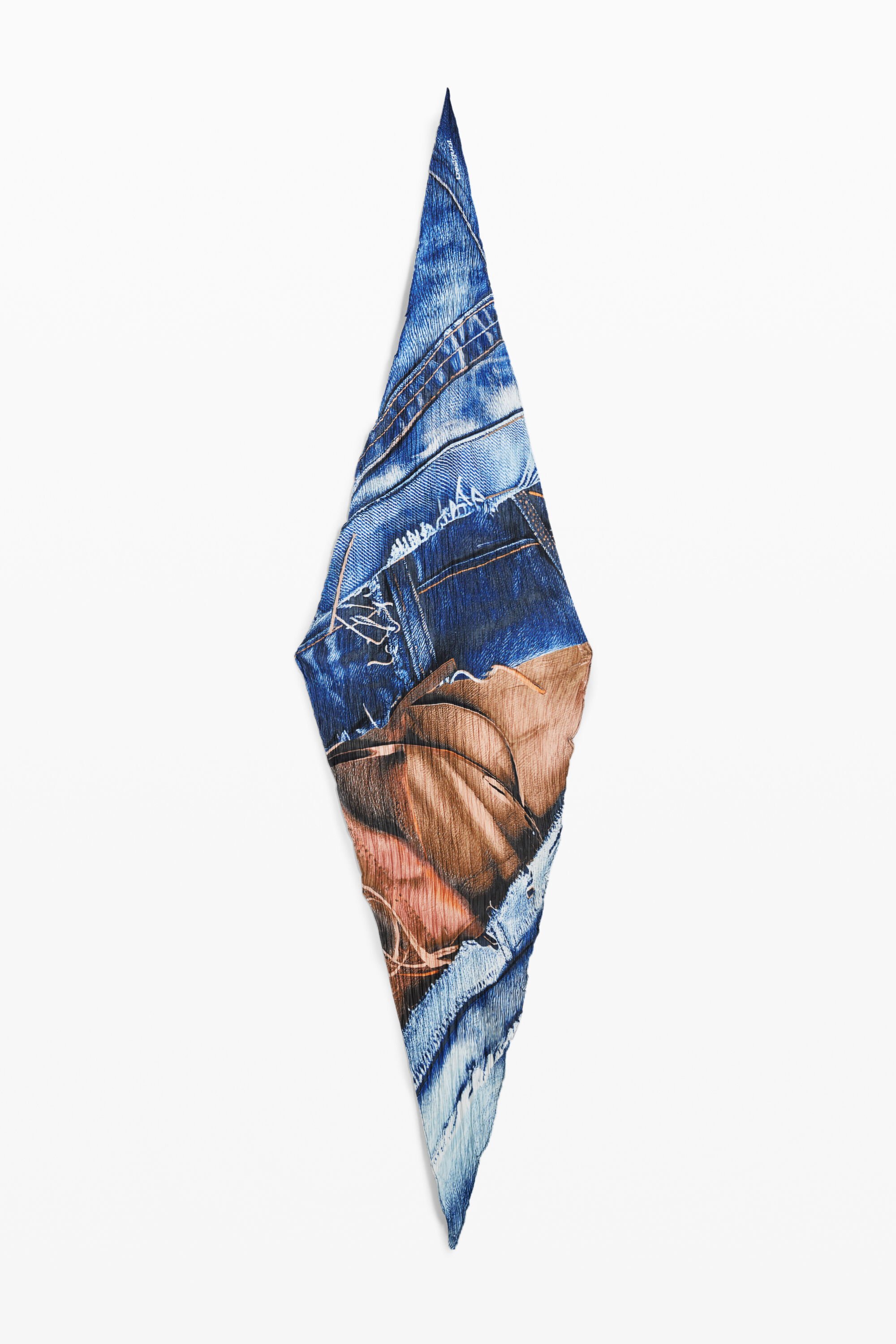 desigual Denim geïnspireerde sjaal - BLUE