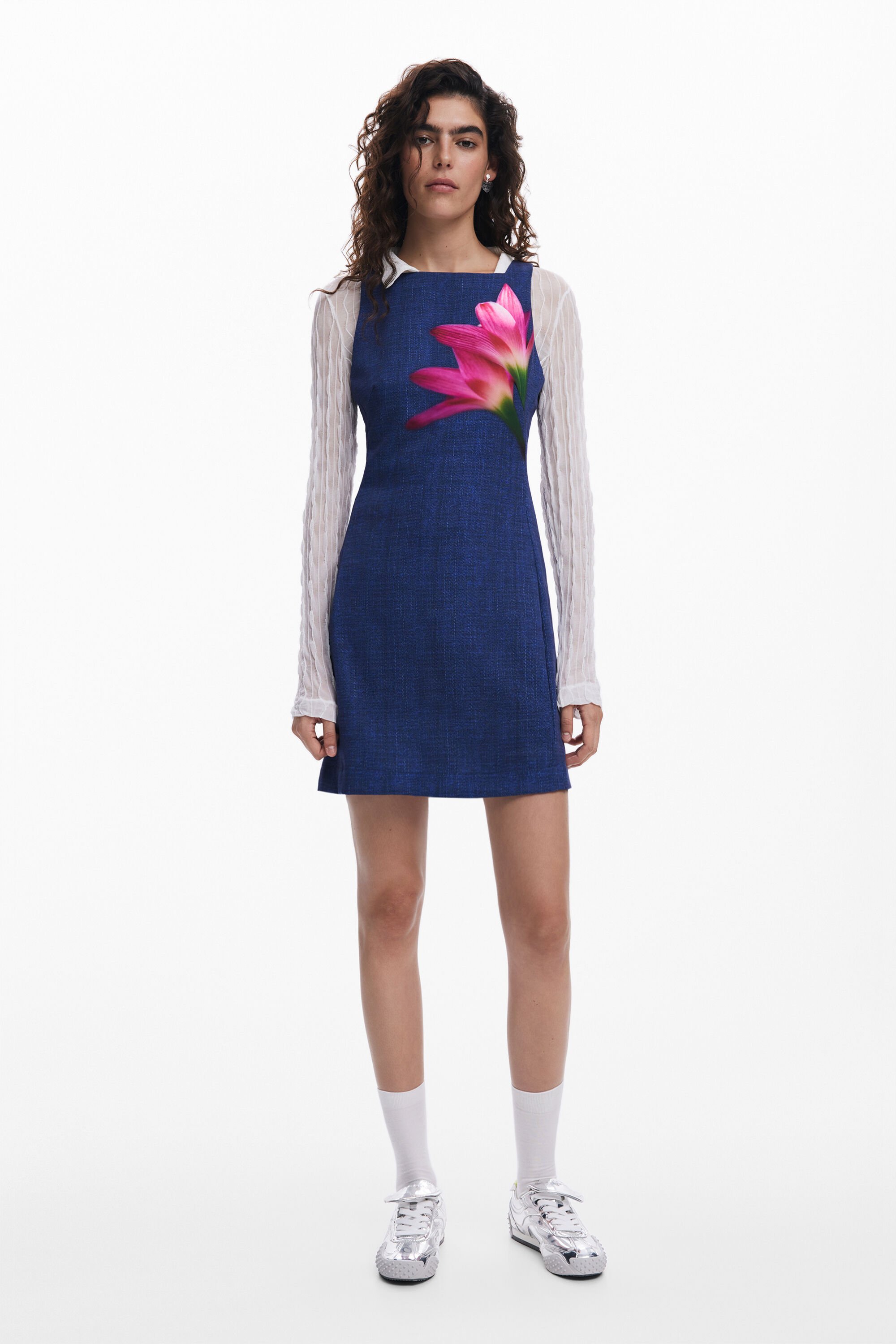 desigual Mini-jurk in denimlook - BLUE