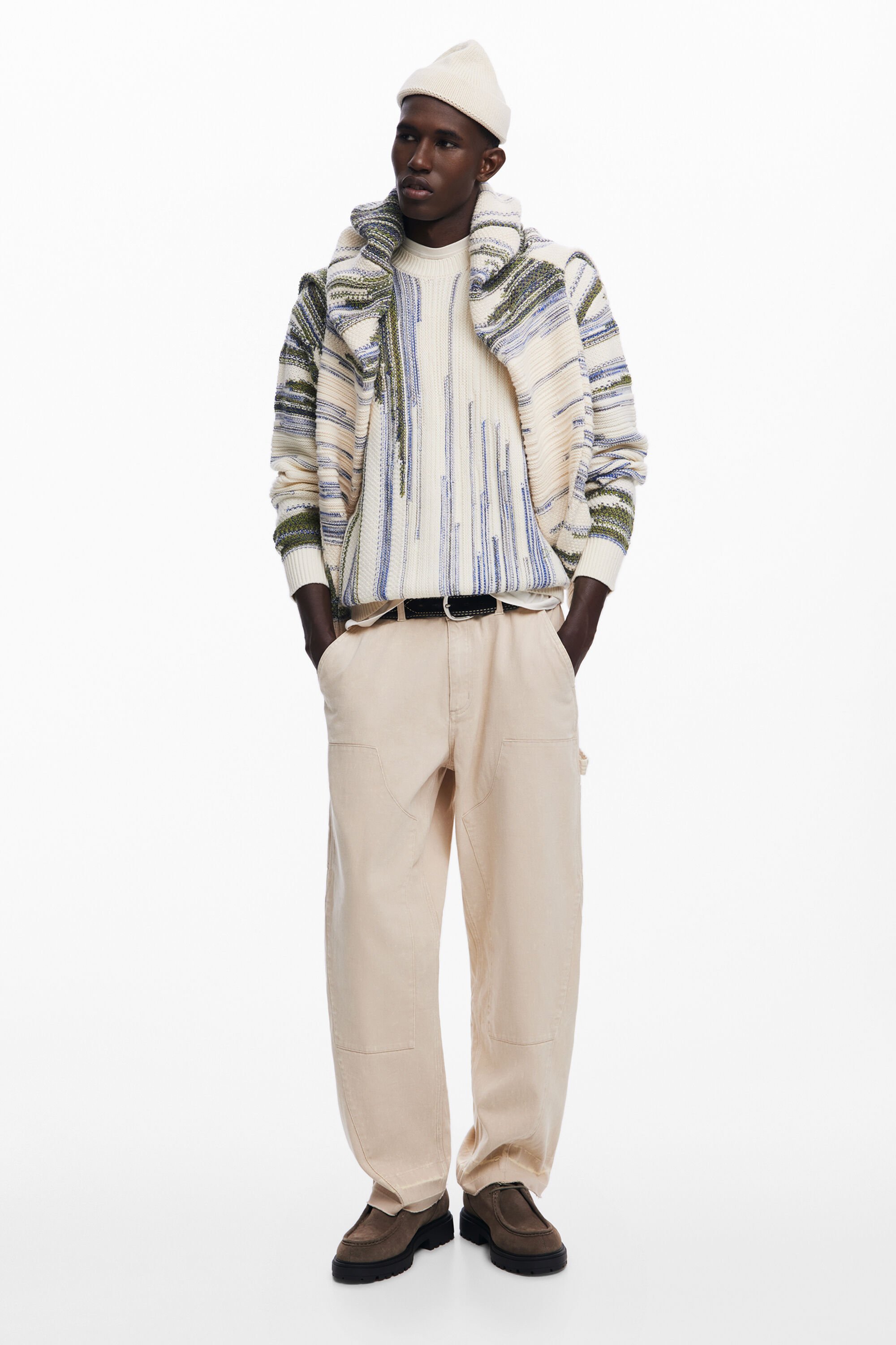 desigual Safari cargobroek - WHITE