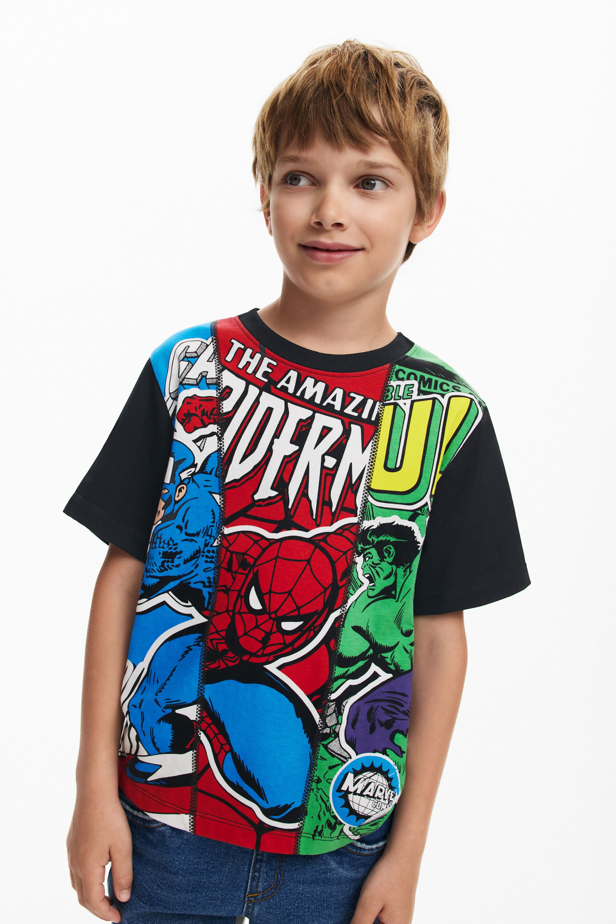 desigual Marvel™ T-shirt - BLACK