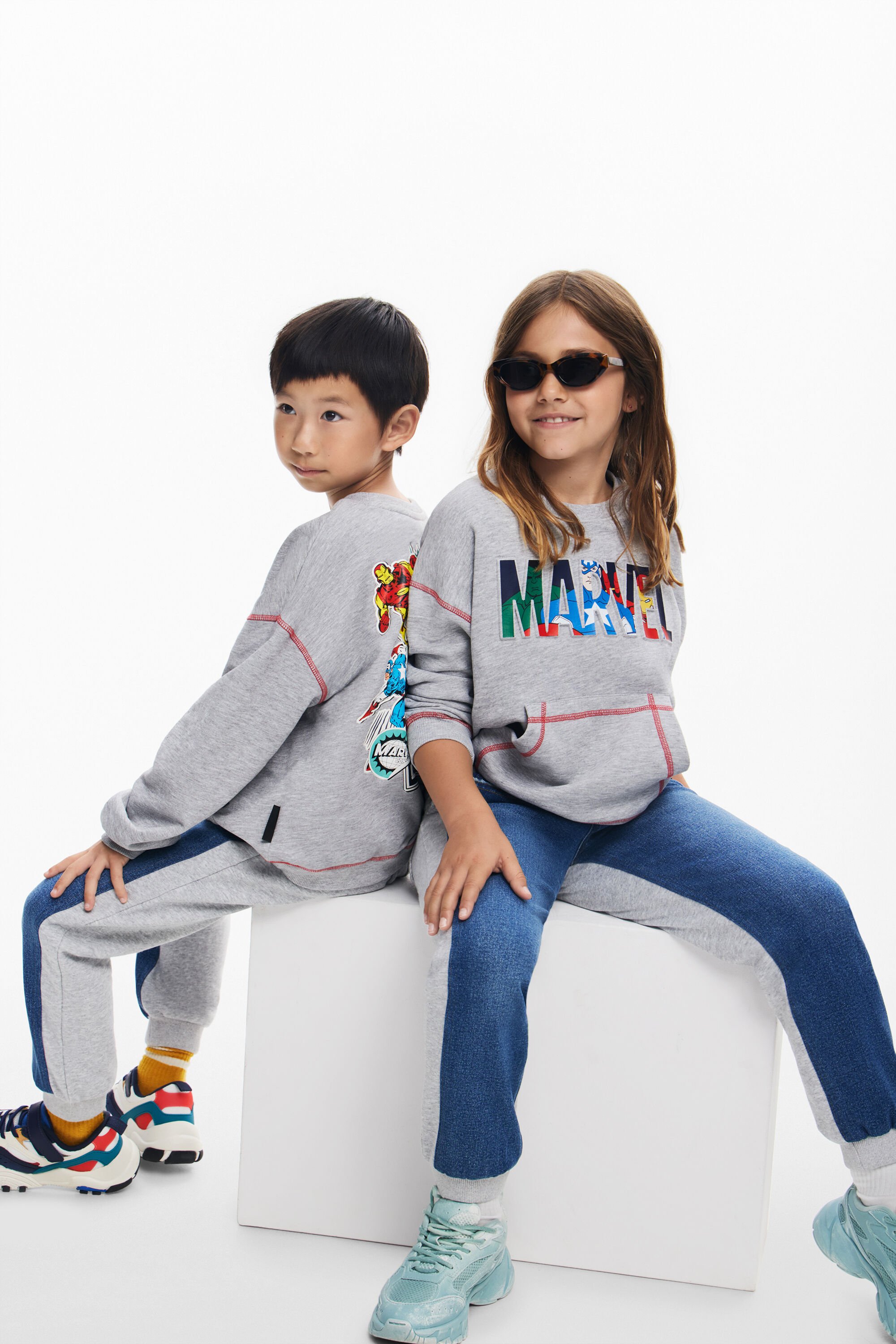desigual Marvel™ sweatshirt - BLACK