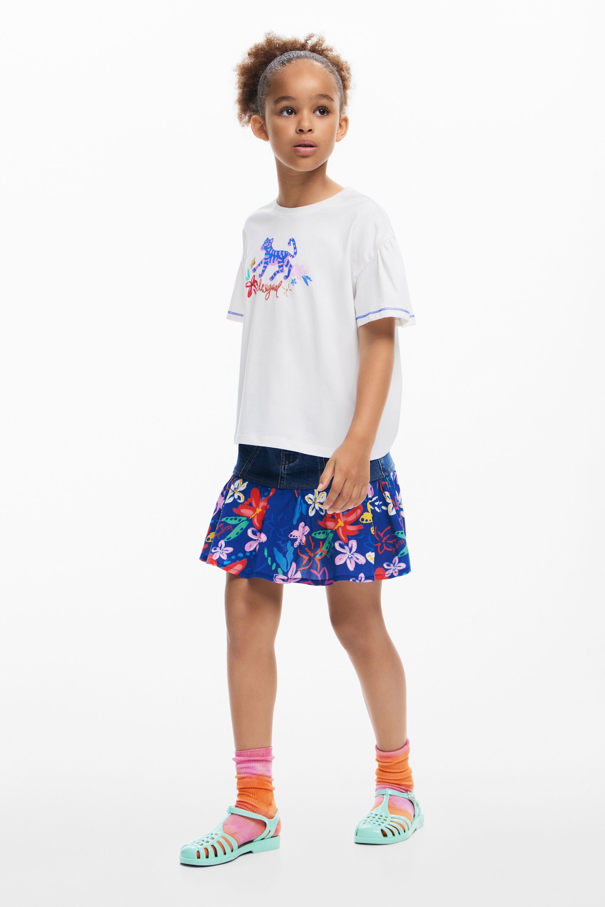 desigual Tropisch T-shirt - WHITE