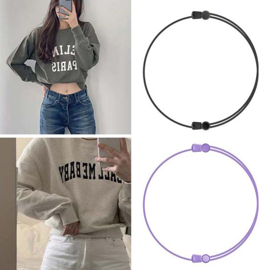 Xingleirongg 2 stuks Crop Tuck Bands Duurzaam Verstelbare Kledingriem Comfortabele Kledingbanden Crop Top Tuck Tool Kledingaccessoires L